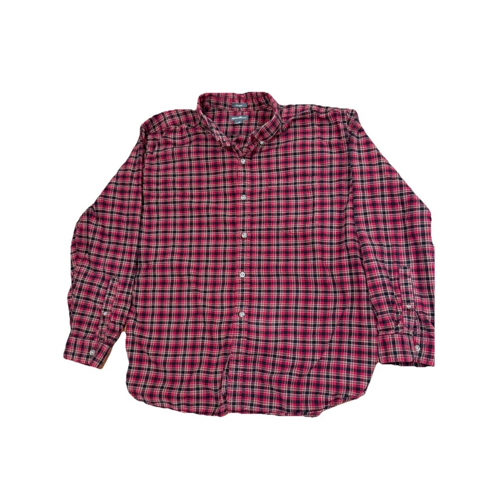 Eddie  Bower 2XL  Men's Flannel button‎  Down Relaxed  Fit Shirt